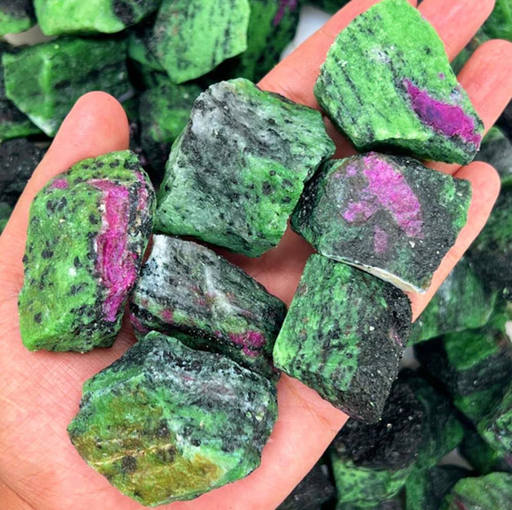 Stunning Ruby Zoisite gemstone with natural ruby and zoisite inclusions